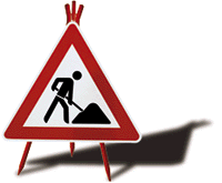 Wir führen Wartungsarbeiten durch